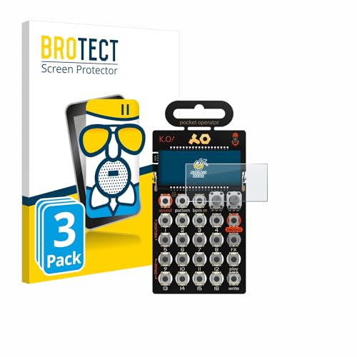 brotect Anti-Glare Glass Screen Protector Matte Compatible with Teenage Engineering PO-33 K.O! (3 Pack) - Anti-Scratch 9H Protection Film