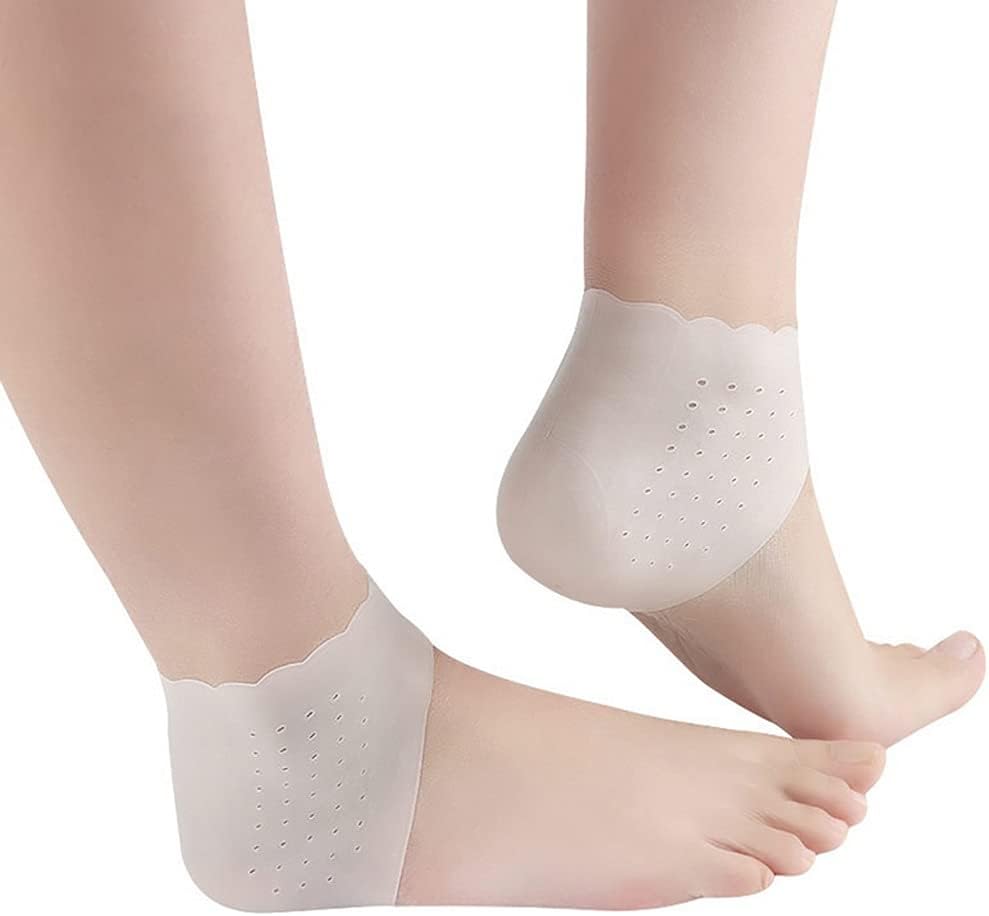 JSEIAJB 2Pcs Silicone Feet Care Socks Moisturizing Gel Heel Thin With Hole Cracked Foot Skin Cover Protectors Tool
