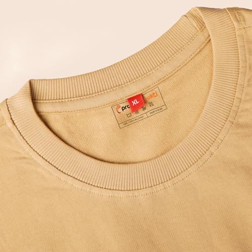Image of prabhu bhakti Men's Oversized Mahabali Hanuman Printed T-Shirt |Back Print Drop Shoulder Pure Cotton Oversized Tshirt for Men