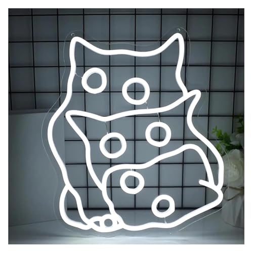 Enseigne lumineuse néon chat led décoration murale lampe à intensité variable anniversaire