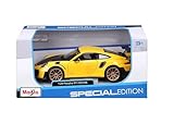 Maisto 1:24 Scale Special Edition 2018 Porsche 911 GT2 RS Diecast Vehicle - Yellow/Black