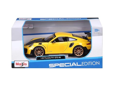 Bburago - Porsche 911 GT2 RS - Mod&egrave;le r&eacute;duit r&eacute;aliste &agrave; l'&eacute;chelle 1:24, Licence Officielle Porsche, &acirc;ge recommand&eacute; 3+ Ans