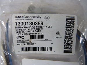 Daniel Woodhead 1R4D04A16A120 Mini Charge Receptacle 4-Pin Female