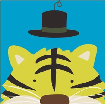 Colour TalkDiy Oil Painting, Animal Painting Paint By Number Kits for Kids for Kids 8"x8" Tiger YT-P-0413-B