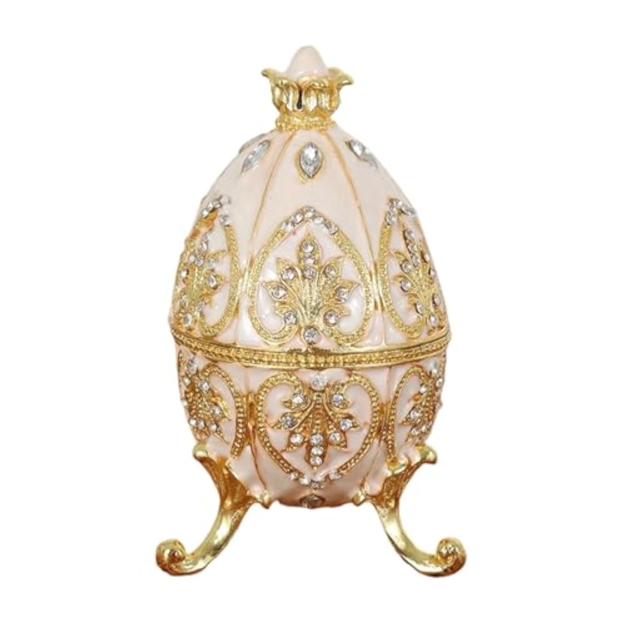 Enamel Jewelry Box Keepsake Metal Art Craft