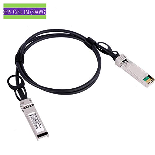 10G SFP + DAC Cable SFP-H10GB-CU3M,SFP+ Cable Compatible with Cisco Ubiquiti, D-Link, Netgear, Mikrotik, ZTE, 3M 10GBASE-CU Passive Direct Attach Copper Twinax Cable