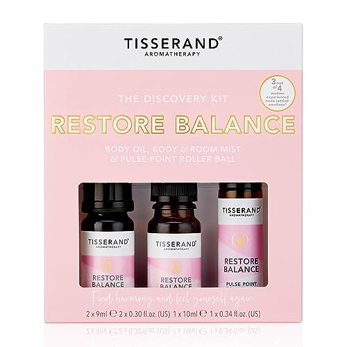 Tisserand Aromatherapy - Restore Balance Discovery Kit - Roller Ball, Body Oil & Mist - Perimenopause, Menopause & Menstruation Support Women - Rose, Clary Sage & Geranium - Natural Essential Oils - Image 3