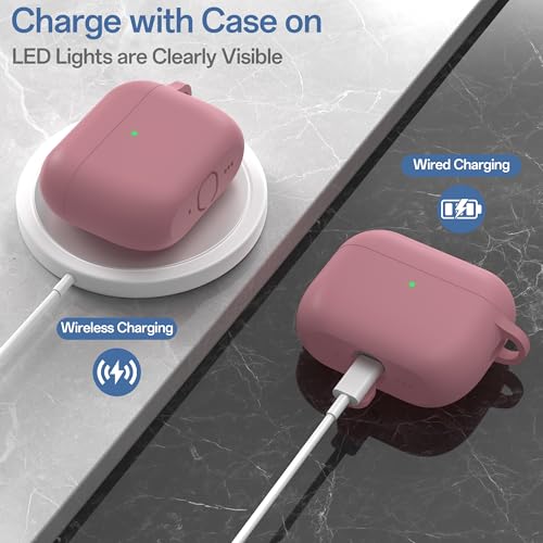 Image of Meliya for AirPods Pro 3 Case 2025 with Cleaner Kit, Soft Silicone Protective Case for Apple AirPods Pro 3rd Generation with Keychain & Lanyard for Women Men (Smoke Violet, Airpods Pro 3 2025)