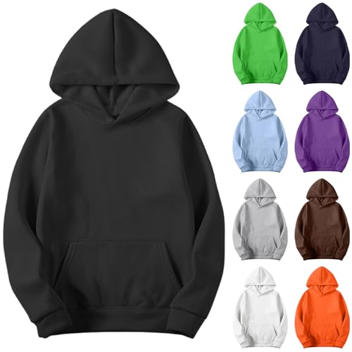bmkBWO Hoodies for Men Pullover,Fleece Oversized Hooded Sweatshirt Lightweight Y2K Hoodies Long Sleeve Fall Winter Tops 2025