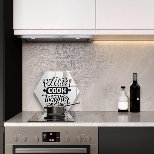 Planche à découper 40cm résistante cuisson Wallfluent multifonctionnelle hectagonale - 4