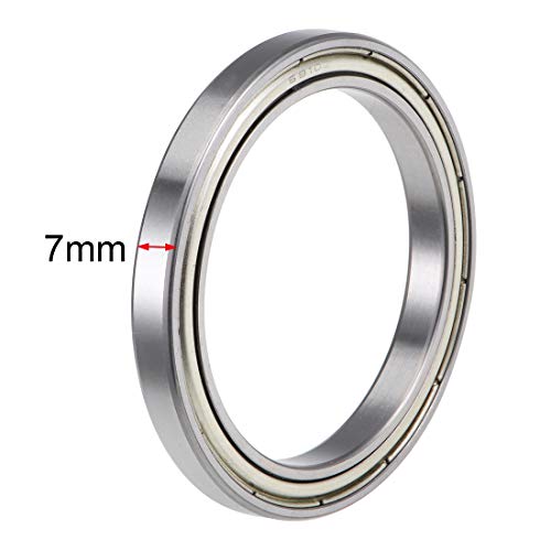 Uxcell A19092000UX1165 6810Zz Deep Groove Ball Bearings 50Mm Inner Dia 65Mm Od 7Mm Bore Double Shielded Chrome Steel Z2 2Pcs thumb #2