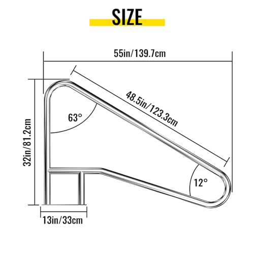 Baranda para piscina acero inoxidable 55x32'' miniatura 2