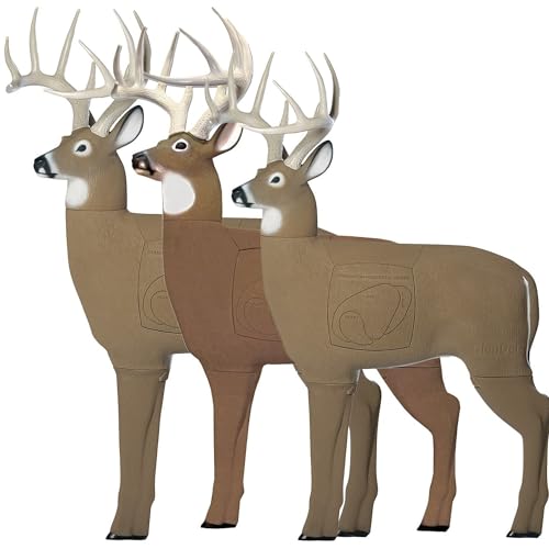 Image of GLENDEL Buck 3D Archery Target, Stops All Broadheads and Field Tips, Replaceable 4-Sided PolyFusion Core, Mimics the Proportions of Whitetail Deer with 150 inch B&C Antlers