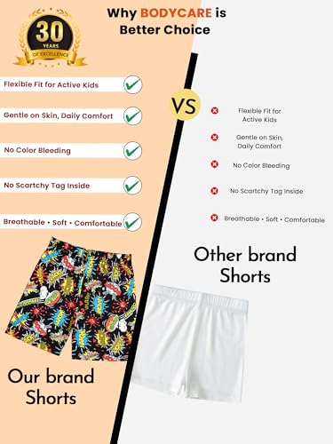 Image of Kids Boys Shorts | Stylish | Fashionable | Comfortable and Durable Shorts for Boys | Pack of 4 - Assorted (Color & Print May Vary)