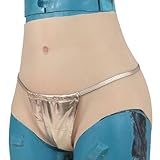 CRODRES Crossdressing Silicone Vagina Panties Realistic Fake Pussy Triangle Pants Penetrable Underwear Transgender Shemale,Color 3,Upgrade