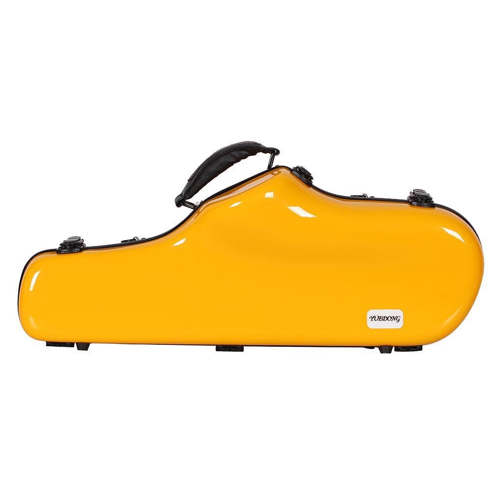 WUUISDNX Custodia resistente per sassofono con tracolla per musicisti che proteggono i sassofoni contralto durante i viaggi. Borsa portatile per sassofono , giallo , 62x24x14cm