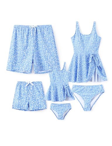 Maillots de bain assortis floral tankini élastique haute résistance pour la piscine