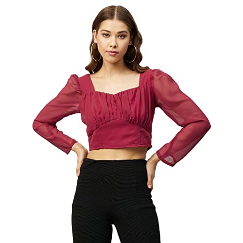 Image of Carlton London Women's Polyester Regular Fit Blouse