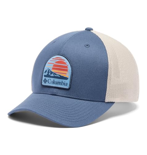 Image of Columbia Unisex Mesh Ball Cap, Dark Mountain /Dark Stone, Small /Medium