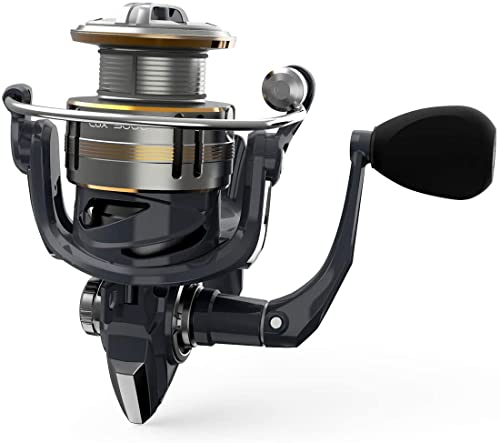 Cadence Lux Spinning Fishing Reels - Ultra Smooth Powerful Spinning Reel With 9+1 Shielded Bb, Carbon Fiber Frame, 36Lbs Max Drag, 5.2:1-6.2:1 High Speed Gear Ratio & Braid-Ready Spool (1000) #TOP1