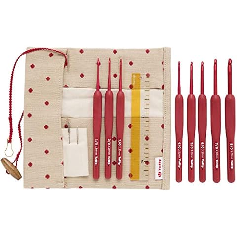 Tulip Etimo Red Softgrip Crochet Hook Set Cover