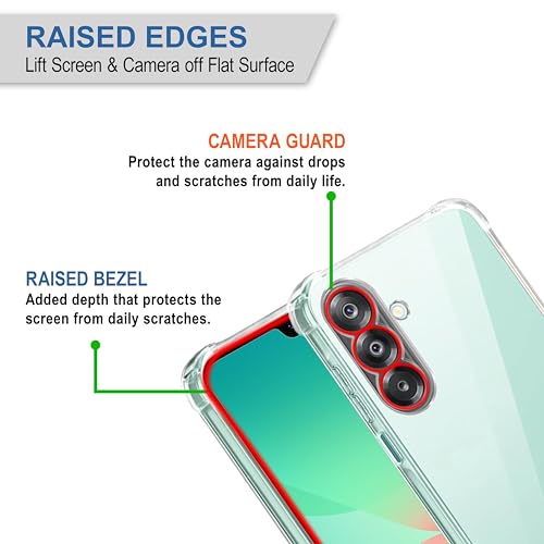 Image of CEDO Samsung Galaxy A26 (5G) Bumper Case | Soft Jel Flexible Thin Full Protection Shock Proof Clear TPU Back Case Cover for Samsung Galaxy A26 (5G) (Transparent)