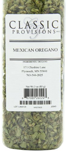 Classic Provisions Spices, Mexican Oregano Dried Whole Leaves – 3Oz Shaker – Rich In Flavor For Snacks, Chicken, Salsa, Guacamole, And More #TOP5