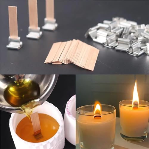 Mechas de madera para velas pack 100 und 6 mm x 60 mm miniatura 4
