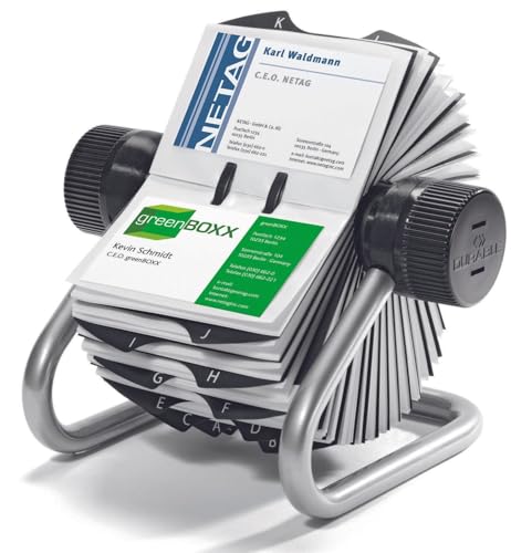 Durable Visifix Rollkartei, für 400 Visitenkarten, Register A-Z,...