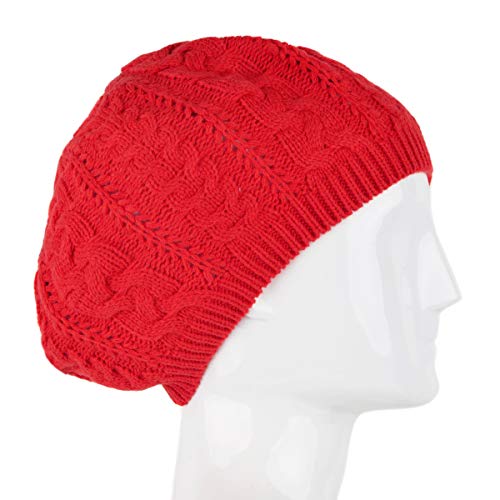 Image of Nollia Soft Knit Solid Color Beanie, Chic, and Lightweight Crochet Knitted Style Beanie Hat for Women, One Size Slouchy Hat