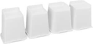 Bed Risers, White 6 Inch Raise Practical Good Strength Trapezoid ...