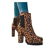 🎁 Ich finde diese Damen Stiefeletten super bequem und perfekt für den Herbst und Winter. Umweltfreundlich und Komfortabel, Leicht zu tragen Abheben. Kann leicht mit allen Arten von Freizeitkleidung kombiniert werden, geeignet zum Spazierengehen, Einkaufen oder Freizeitkleidung, ideal für alle Gelegenheiten, wie Hochzeit, Party, Club, Abend, Geschäft, Dating, Alltagskleidung usw. Geschenke für frauen/damen/mama/mädchen/teenager/personalisierte geschenke. Ein Must-Have in jedem Mädchenschrank!