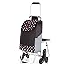 Produktbild HXPK Einkaufswagen Zusammenklappbarer Trolley aus Aluminium Haushaltsanhänger Gepäckwagen Trolley Treppe Mountainbike Gepäckwagen