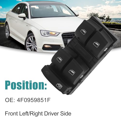 Interrupteur de vitre électrique Audi A3 pour réparer une commande de vitre bloquée - 3