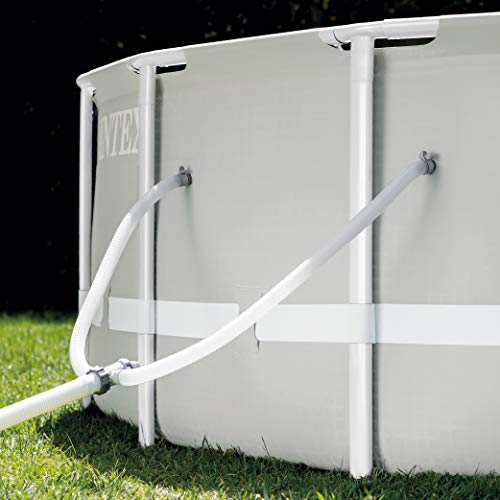 Intex 26791Eh Prism Frame Premium Rectangular Above Ground Swimming Pool Set: 16Ft X 8Ft X 42In – Includes 1000 Gph Cartridge Filter Pump – Removable Ladder – Pool Cover – Ground Cloth #TOP3