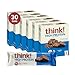 think! (thinkThin) High Protein Bars - Brownie Crunch, 20g Protein, 0g Sugar, No Artificial Sweeteners** Gluten Free, GMO Free*, 2.1 Ounce (30 Count) - Packaging May Vary