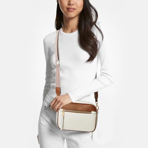 MUHUASHI Small Crossbody Bag for Women Triple Pockets Vegan Leather Shoulder Camera Purse with Long Guitar Strap for Fas