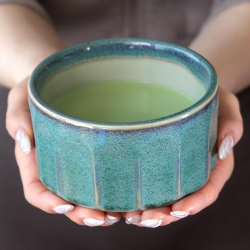 Urban Tokyo Matcha Bowl Minoware Porcelain Reactive Glazed 12 oz Handcrafted Porcelain Made In Japan...