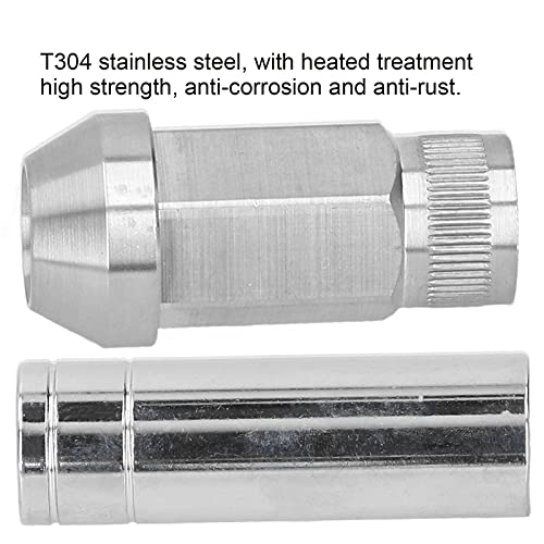 Image of Aramox Lug Nuts, 20Pcs T304 Stainless Steel Wheel Lug Nuts M14x1.5 Thread 2in Height Anti- Locking Lug