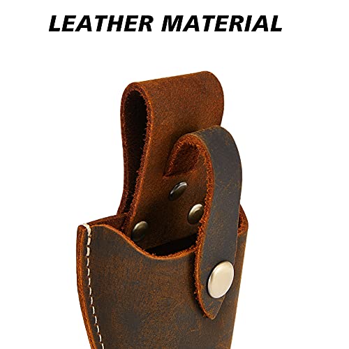 Plier Holder For Belt, Durable Leather Sheath Pouch Holder Gardening Tools Holster Belt Case For Garden Pruning Pliers Shears Scissors Or Knife ,Tools Gifts For Men Dad Husband Boyfriend Him #TOP2