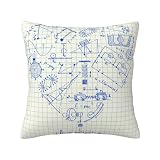 Amore Fisica, Federa per cuscino Federa decorativa per cuscino in morbido poliestere 45x45 cm