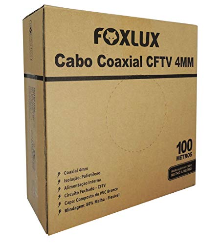 Cabo Coaxial Cftv Bipolar 80% 100Mts