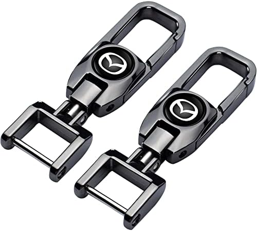 2 PCS Car Keyring Metal keychains Compatible With Mazda Cx7 Cx5 Cx9 Cx-5 Cx3 Mx-5 Protege Valet Rotary Rx8 Series Key Chain for Man and Woman Keyrings Car Accessories