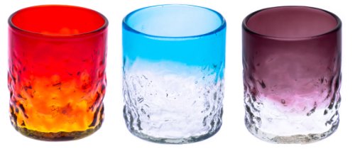 Set de 3 vasos Bumpy Glass (Naranja, Agua, Morado) miniatura 5