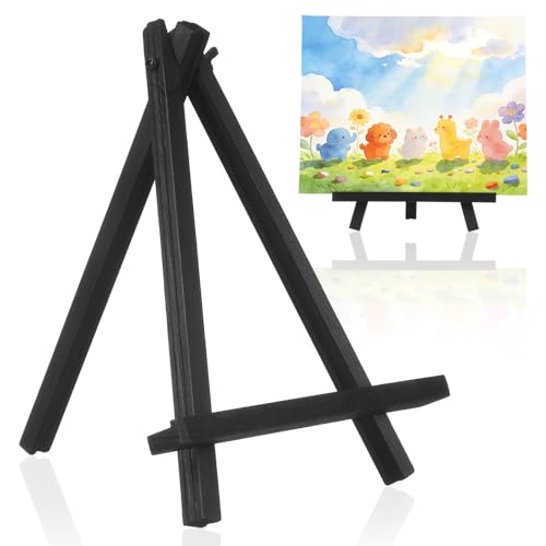 iplusmile Caballete de Madera Trípode Portátil Multiusos Soporte para Teléfono Móvil Diseño Simple y Elegante Color Aleatorio para Pintar y Exhibir en Casa o Arte