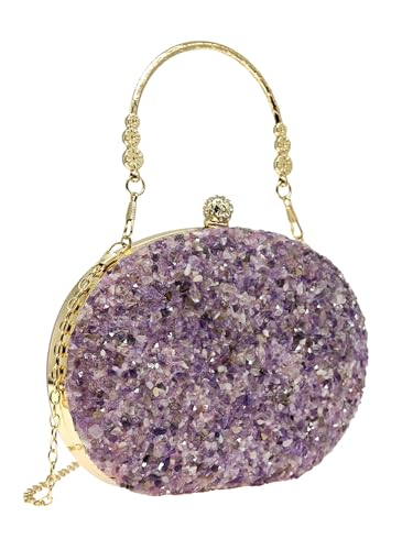 Women's Sequin Rhinestone Clutch Purses Luxury Glitter Crossbody Bag Evening Bridal Wedding Handbag With Chain2