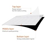 Amazon Basics – magnetyczna, suchościeralna folia do tablic, kalendarz, 30,5 x 43,2 cm, biała