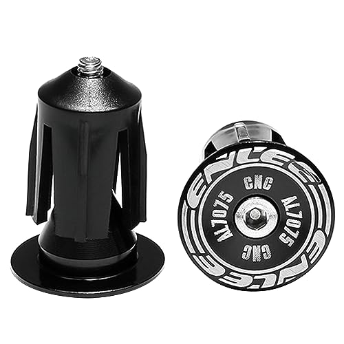 Rulbelok Bicycle Grip Handlebar 2pcs BicyclCap Aluminum Alloy Mountain Expansion Lock Plug Handle End Cap Access Handlebar Plug
