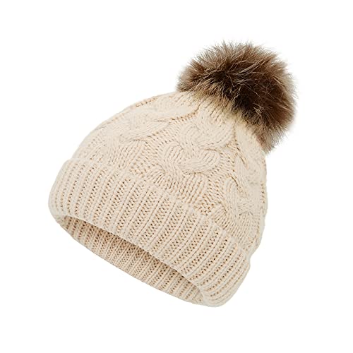 Durio Toddler Winter Hat Warm Toddler Hat Thick Toddler Girl Winter Hat Super Soft Toddler Hat Girl Knit Toddler Hats E Beige One Size