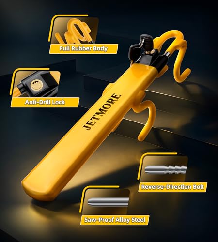 image for JETMORE Steering Wheel Lock, Anti Theft Car Device with Adjustable Des